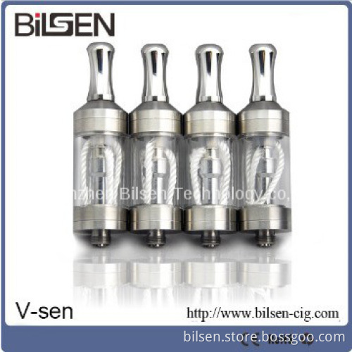 New arrival E cigarette v-sen atomizer dual coil, Pyrex glass atomizer